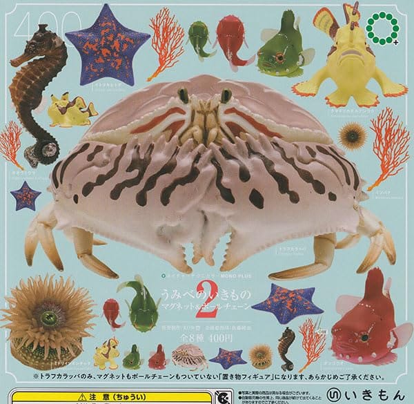 全8種コンプリート。ガチャガチャ。 全8種コンプリート。ガチャガチャ。＜1＞クマドリカエルアンコウ ＜2＞ダンゴウオ(緑) ＜3＞ダンゴウオ(赤) ＜4＞トラフカラッパ ＜5＞イトマキヒトデ ＜6＞ミドリイソギンチャク ＜7＞オオウミウマ ＜8＞イソバナ