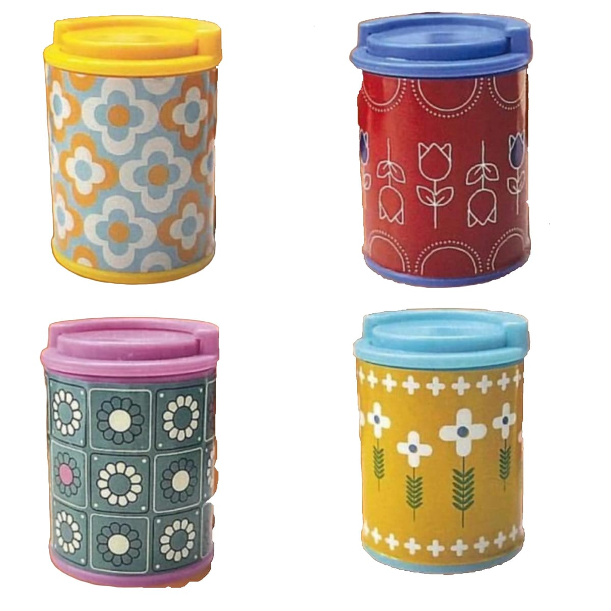 レインボー あの頃のレトロ柄コインケース × 全4種セット フルコンプ ガチャガチャ カプセルトイ