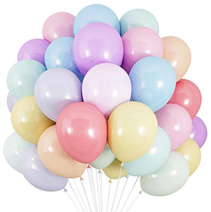 誕生日 風船 バルーン パステルカラー マカロン 120個（30cm） パーティー 飾り付け