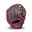 (Right Hand Throw, Graphite/Pink) - Franklin Sports Teeball Infinite Web/Shok-Sorb Combo Series Fielding Glove, 27cm