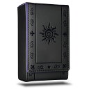 Luck Lab レザータロットカードケース/ホルダー - ブラック - ほとんどの標準サイズのタロットカード用 (4.875 x 2.875 x 1.25のボックスのデッキサイズにフィット) - サンデザイン