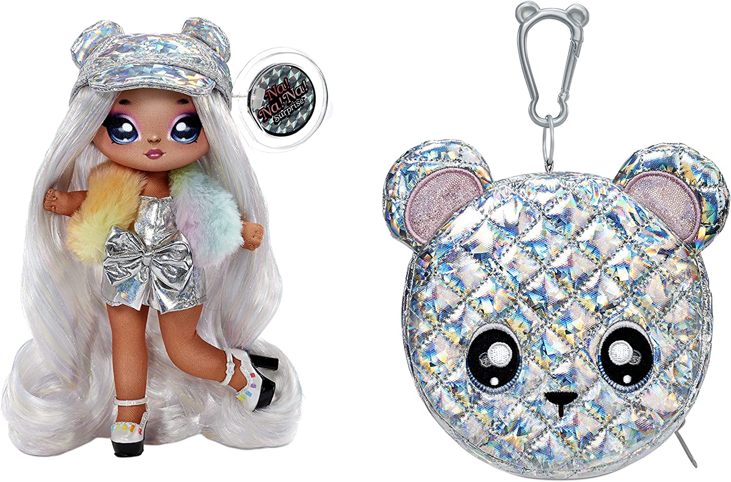 MGA Entertainment Na Na Na Surprise 2-in-1 Fashion Doll and Metallic Purse Glam Series - Ari Prism