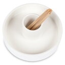 [CITYONGO] パロサント お香 受け皿 浄化皿 香炉 パロサントスティック おしゃれ 耐熱 陶器 丸 浄化 皿 (ホワイト1)