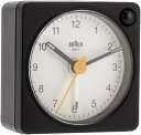 [ uE ] BRAUN v uv A[ NbN BC02XBW ubN~zCg Black/White Classic Travel Analogue Alarm Clock ڊo܂v AiO uv uh [sAi]