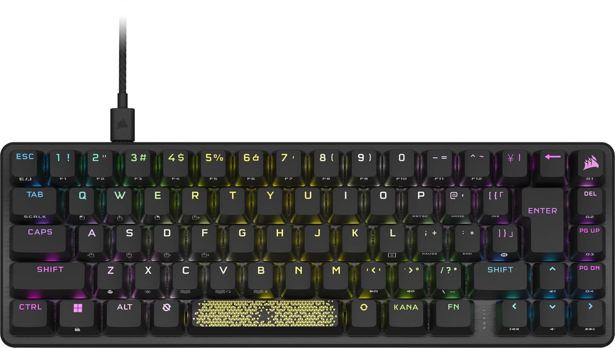 CORSAIR K65 PRO MINI RGB 65％サイズ テンキーレス 光学メカニカルゲーミングキーボード 日本語レイアウト かな印字なし CH-91A401A-JP KB755