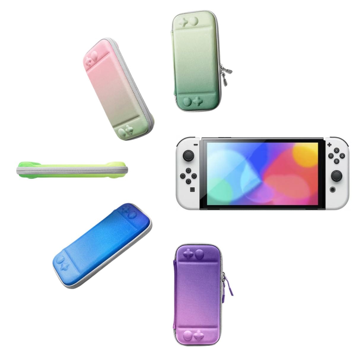 【かわいくスイッチ】 i_dear 可愛い Switch キャリングケース ニンテンドースイッチ コンパクトスリム 有機ELモデル対応 ケース