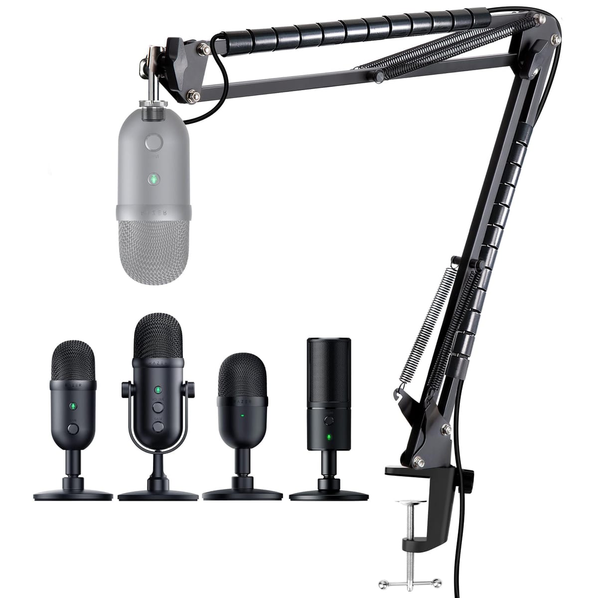 完璧な効果 - サスペンションブームアームは、Seiren V3 Mini V2 Xマイク/セイレンミニを好きな位置に保持します。 たわみがなく、固いだけです。 素敵なゲームアクセサリーです。互換性 - 調節可能なマイクアームは、Razer Seiren V3 Mini、Razer Seiren V2 X、Razer Seiren Mini、Razer Seiren V2 Pro、Razer Seiren Elite、Seiren Xと互換性があります。 マイクスタンドに接続する前に、アダプターと一致させるためにマイク底部のロッドを分解する必要があります。調整と位置決めが簡単 - razer seiren mini用のマイクアームで、完璧な可動域を提供します。 ストリーミング、ストリーミング、ゲーム、ポッドキャスティングに最適です。各マイクブームアームのインターフェースは柔軟に調整でき、取り付けや折りたたみが簡単です。マイクケーブル管理チューブ - Razer Seiren V3ミニコンデンサーマイクスタンドのコードをこのケーブルスリーブでうまく整理できます。Razerマイクスタンドに取り付けて、マイクアーム機器をよりきれいに見せます。オールインワンコンボ - パッケージにはRazer Seiren V3 Miniマイクスタンド、テーブルマウントクランプ、3/8インチから5/8インチのネジアダプター、ケーブルスリーブ2個が含まれます。 注意:Razer Seiren Mini ゲーミングマイクは含まれません! ゲーム愛好家として、マイクを好きな位置に固定したいですか? 簡単に使いたいですか? 最新のお気に入りのマイクを使うのが待ちきれません。 - Razer Seiren ミニマイク YOUSHARESのレイザーセイレンエリート、セイレンv2x、セイレンv2プロ、セイレンx用のサスペンションブームシザーアームスタンドは最良の選択です。 マイクスタンドはしっかりした金属、ダブルブレースアーム、強力なスプリングで作られており、さまざまな条件で使用できます。動かして美観と使用が可能です。180°折りたたみ式アームはフルアングルで調整できます。 ブームアームには2つのヒンジにノブが付いており、締め付けて1か所に留まります。 取り付けは簡単です。 5分もかかりません。