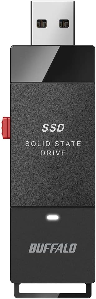 バッファロー SSD 外付け 1.0TB USB3.2 Gen1 読込速度430MB/秒 PS5/PS4メーカー動作確認済 コンパクト 超小型 ブラック SSD-PUT1.0U3BC/N
