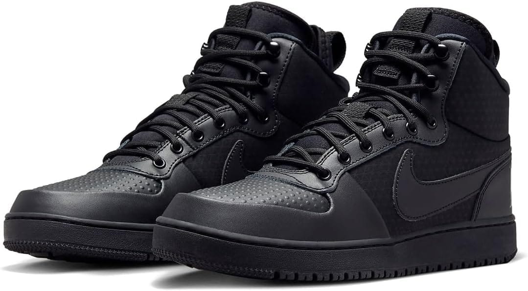 [ナイキ] コート ボロー ミッド ウィンター COURT BOROUGH MID WINTER ブラック/ブラック AA0547-002