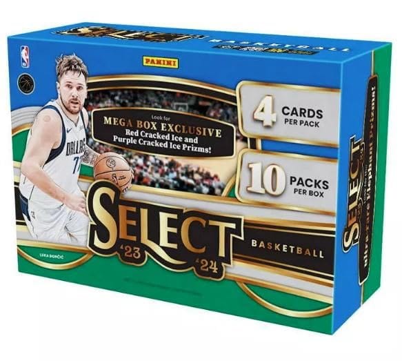 2023-24 Panini Select Basketball 10-Pack Mega Box (Red Cracked Ice!) - 2023-24 パ...
