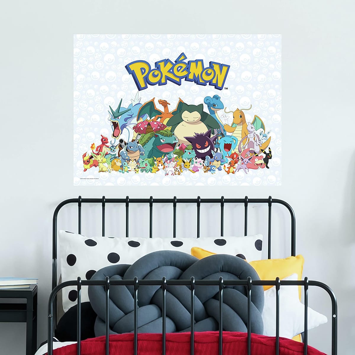 RoomMates RMK4769SLM Pokemon Characters Peel and Stick Wall Decals Blue Yellow red