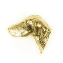 ビズラ イギリス製 22ctゴールドプレート アート ドッグ ピンバッジ コレクション