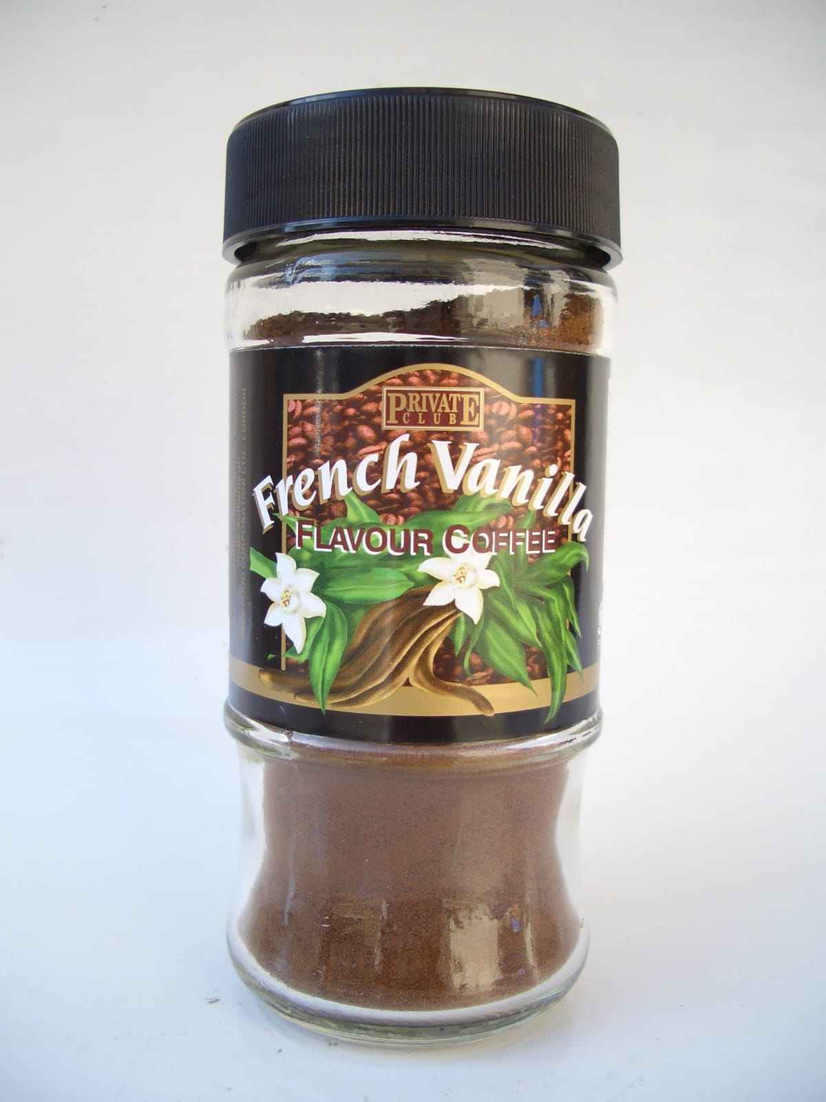 プライベートクラブ インスタントコーヒー フレンチバニラ 50gバニラ1個