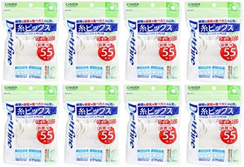 【まとめ買い】デントファイン 糸ピックス55P ワイド【×8個】 【まとめ買い】デントファイン 糸ピックス55P ワイド【×8個】
