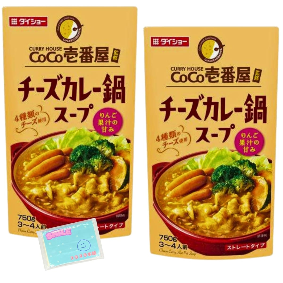 Monolog Style ダイショー CoCo壱番屋 チーズカレー鍋スープ ストレートタイプ 750g ×2個セット ★スラ..