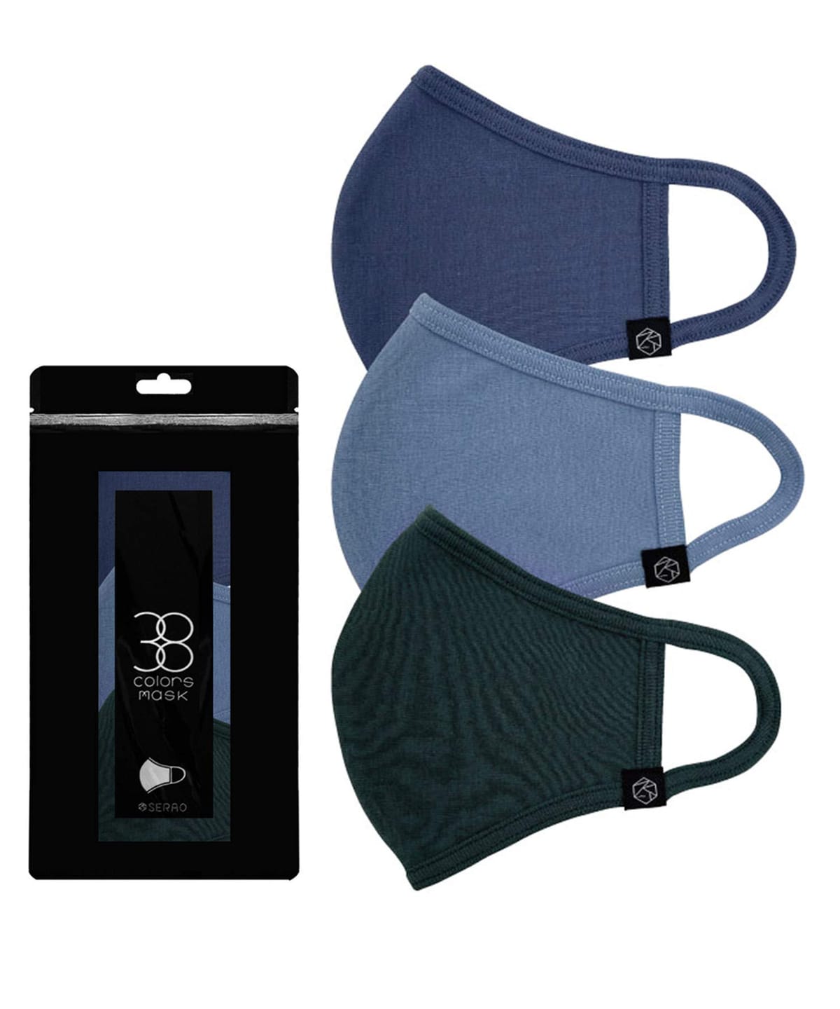 [SERAO] 3枚セット マスク 洗えるマスク 綿マスク 立体 コットンマスク 男女兼用 布マスク 蒸れない 3D..