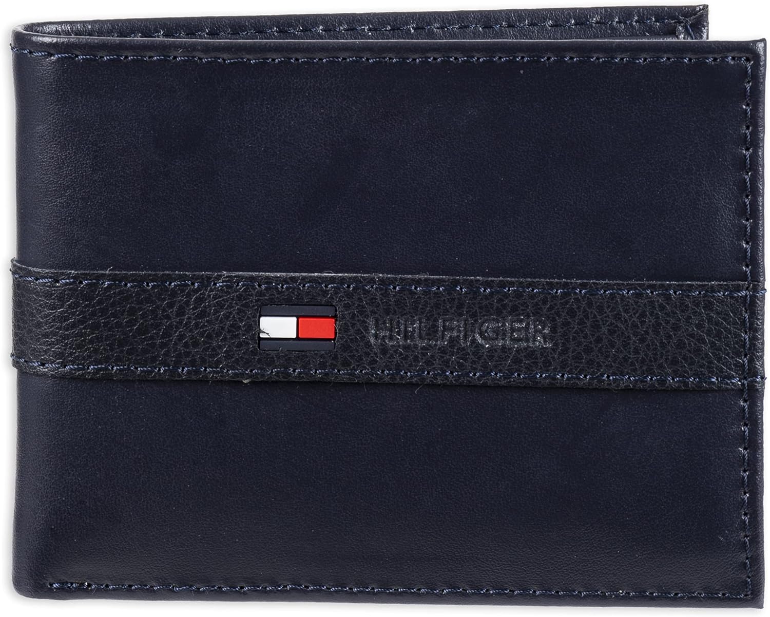 Tommy Hilfiger トミーフィルフィガー 財布 メンズ 財布 Men's Leather Ranger Passcase Wallet (Navy)