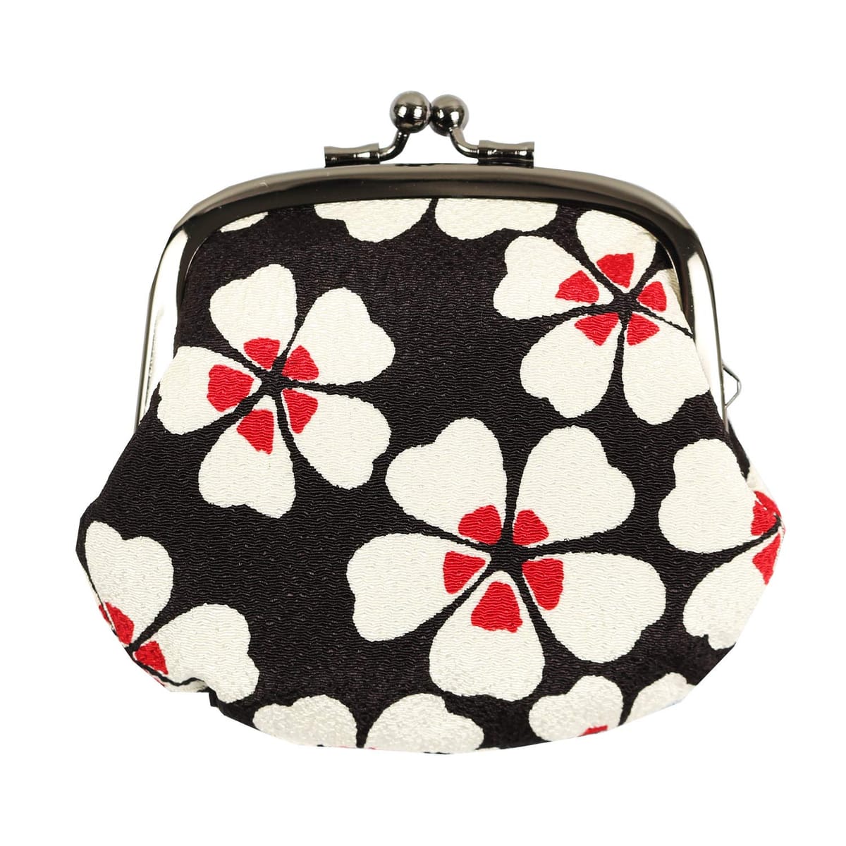 小紋工房 3.2寸がま口財布 二越ちりめん 京都 和KOMONO 江戸小紋 0211