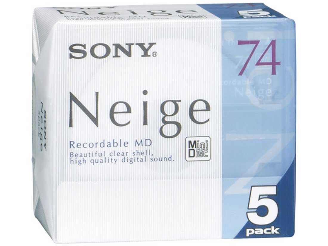 ソニー ミニディスク 74分 5巻パック