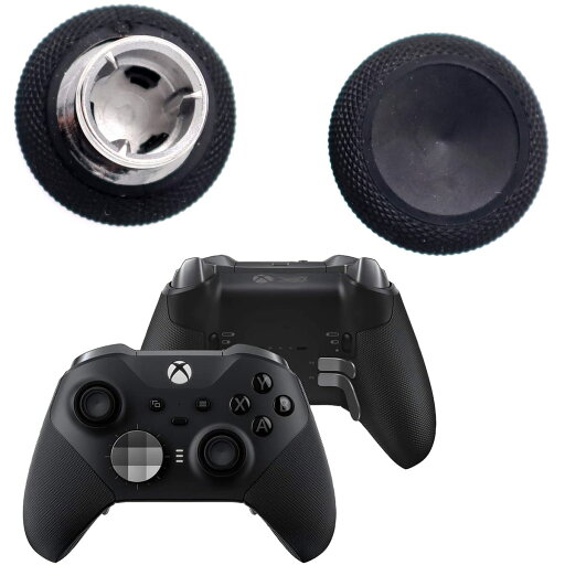 Deal4GO ショートコンケーブ磁気アナログサムスティックセット Xbox One Elite 2コントローラー用交換品 標準サムスティック ブラック (Elite 1698には適合しません) Deal4GO ショートコンケーブ磁気アナログサムスティックセット Xbox One Elite 2コントローラー用交換品 標準サムスティック ブラック (Elite 1698には適合しません)