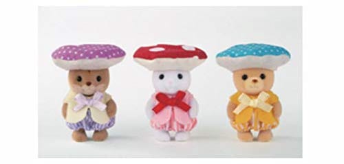 美的生活ヘルシーライフ本店のシルバニアファミリー展 赤ちゃんトリオ きのこのようせい｜アングル2