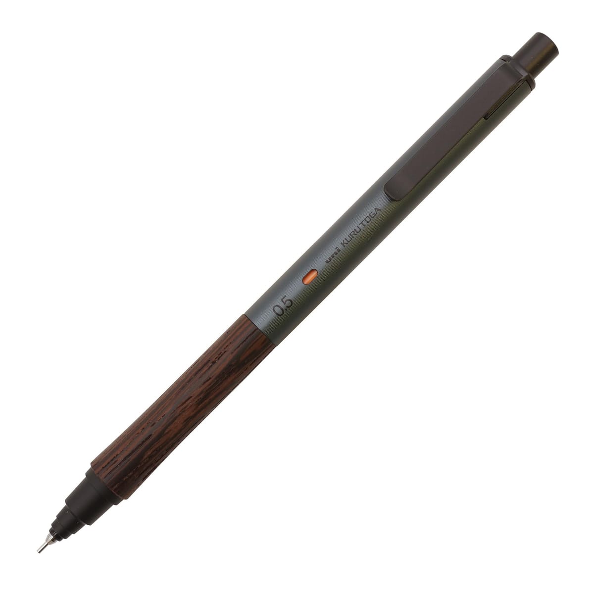 三菱鉛筆 クルトガ ウッド KURUTOGA Wood 0.5mm シャープペン 木製グリップ アルミ軸