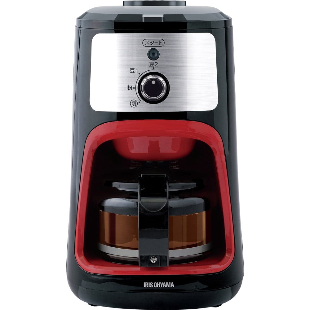 アイリスオーヤマ コーヒーメーカー 全自動 メッシュフィルター付き 1-4杯用 ブラック IAC-A600