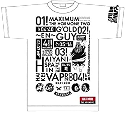 マキシマムザホルモン これからの麺カタコッテリの TOURをしよう Tシャツ「会場限定」白 (XL)