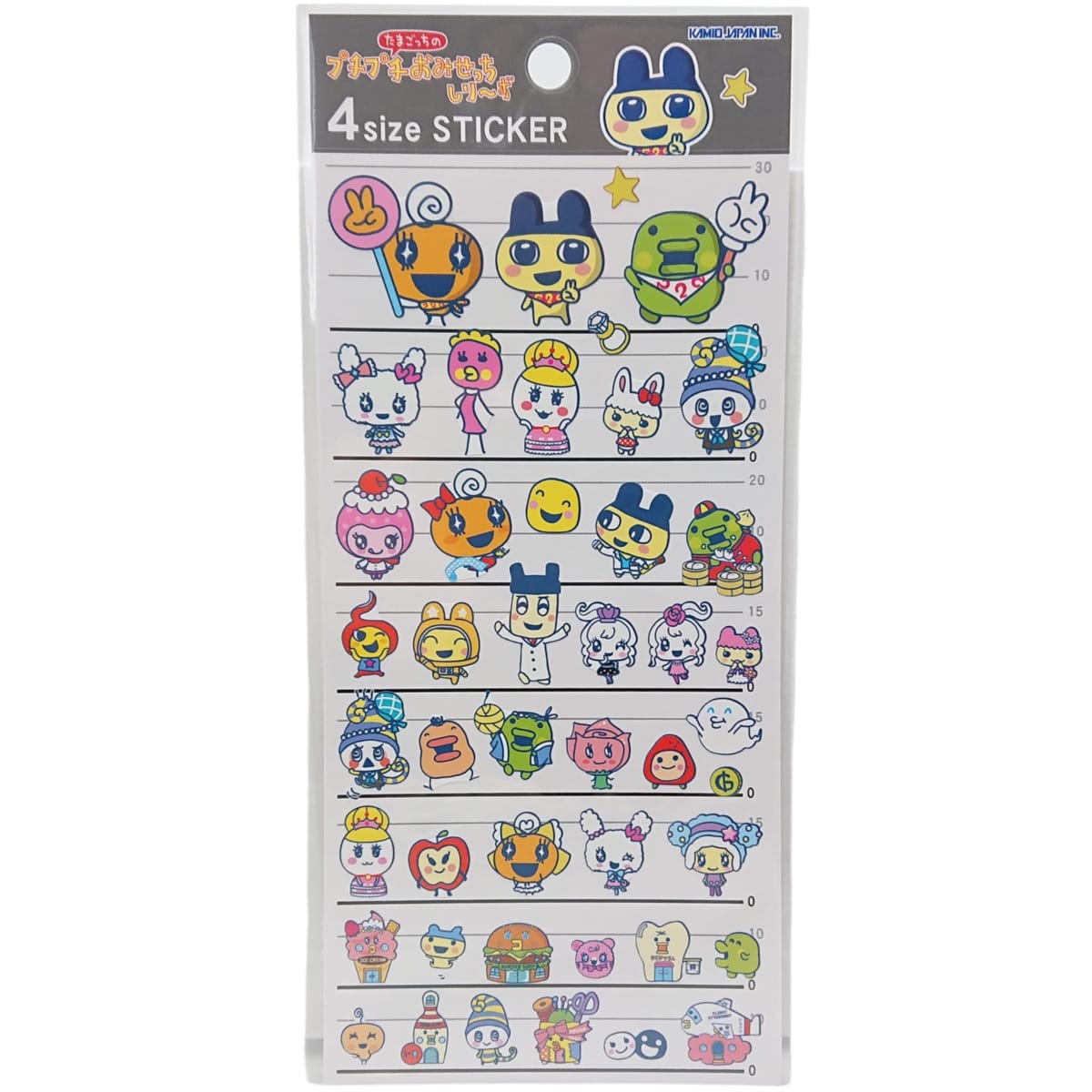 カミオジャパン　たまごっち 4サイズステッカー プチプチおみせっちA