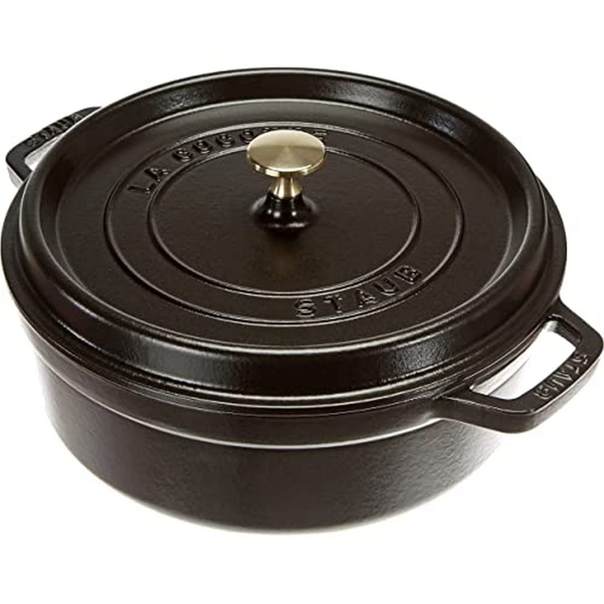 Staub ストウブ 40510-608 Staub Shallow ラウンドココット 26cm 黒