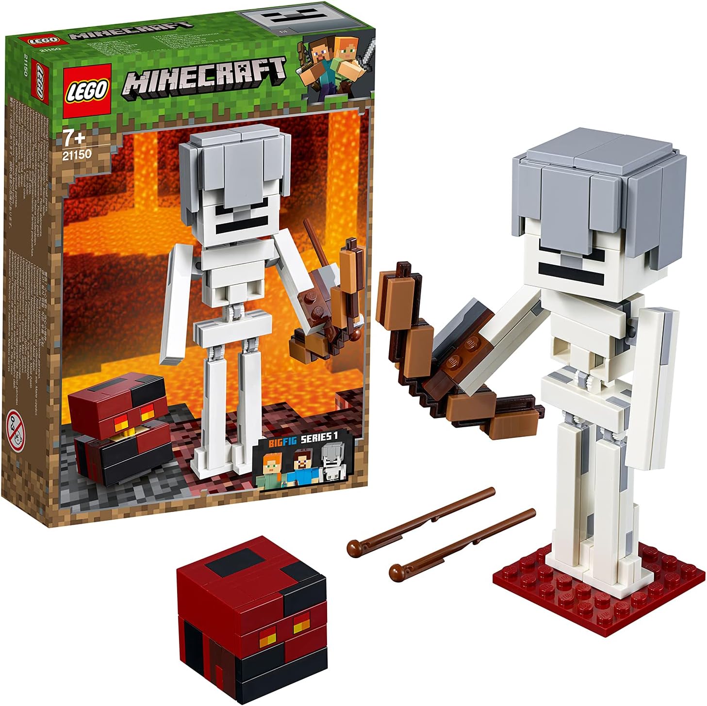 レゴ LEGO マインクラフト マインクラフト ビッグフィグ スケルトンとマグマキューブ 21150 ブロック おもちゃ 男の子