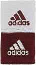 [アディダス] リストバンド 2個セット インターバル リバーシブル Interval Reversible Wristbands (Maroon/White) [並行輸入品]