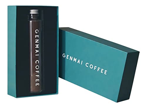 GENMAI COFFEE 玄米コーヒー ノンカフェイン 深煎り 国産 玄米 使用 ギフトボックス ボトルタイプ 1本入り 74g(45杯分）