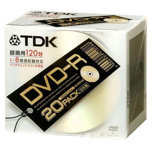 TDK DVD-R^p { S[hv^u 1-8{ 20pbN [DVD-R120PGX20U]