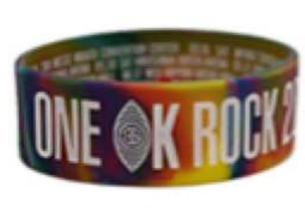 ONE OK ROCK（ワンオクロック）2015“35xxxv”JAPAN TOUR 公式グッズ ラバーバンド（レインボー)