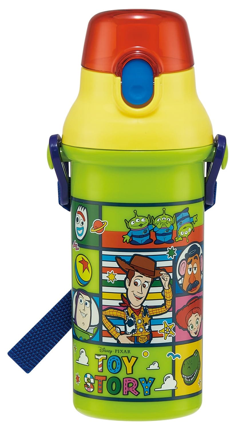 Rakuten - スケーター(Skater) 水筒 子供用 直飲み 480ml プラスチック ワンタッチ 食洗機対応 日本製 ディズニー トイ・ストーリー 25 男の子 PSB5SANAG-A