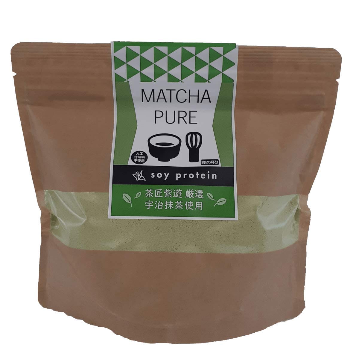 ピュアパートナー MATCHA PURE ( 抹茶ピュア ) ソイプロテイン 人工甘味料不使用 500g プロテインパウダー 国内加工 プロテイン メーカーオリジナルシェイカー付き