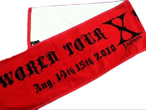 [X JAPAN] WORLD TOUR Live in YOKOHAMA 超強行突破 七転八起 2010年 公式グッズ 会場限定 マフラータオル