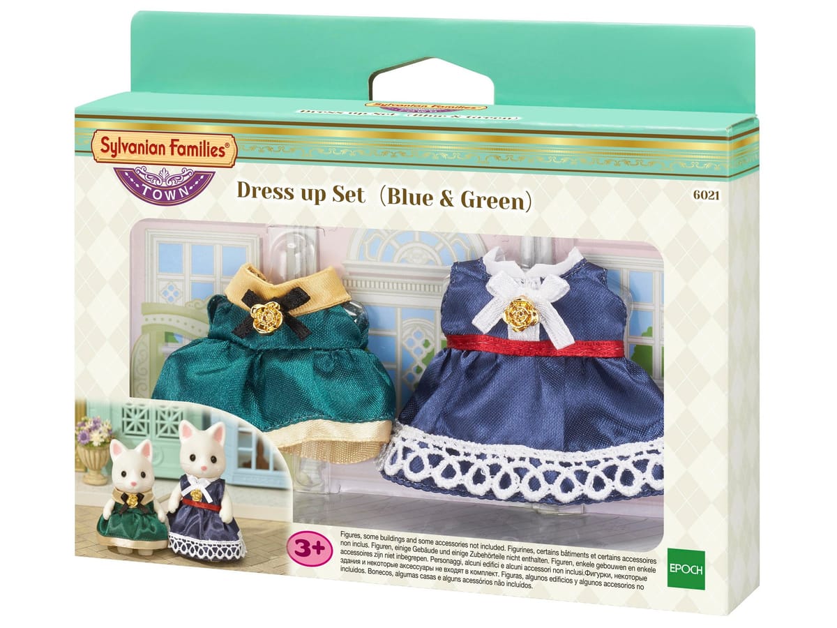 Sylvanian Families 6021 Dress up Set, Blue/Green