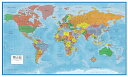 大きな世界地図ポスター。世界地図は24ポンドの紙に印刷されています。3D陰影起伏図：立体的な陰影で陸や海の地形の起伏が表現されています。職場、自宅、教育用に最適の世界地図。現在の世界の壁ポスター。 24&times;36 ワールドクラシックプレミアウォールマップ：このエレガントで、色どり豊なクラシックプレミアシリーズの世界地図は、Swiftmapsが有名となった素晴らしい地図製作ディテールを特徴としています。こちらは当社で最も売れている24&times;36インチの世界地図ポスターです。こちらのアップデートされた地図には現在の政治的なボーダーが記載されており、北極・南極に近い部分でおこる大陸のゆがみを減らすミラー図法を採用しています。あまり類を見ない、素晴らしい3Dの海と地上の地形陰影は注目を集めます。この地図は世界のマッピングにおいて最先端のテクノロジーを備えており、Swiftmapsは北米で業界を牽引しています。24ポンドのポスター紙に印刷されている地図は、折ったり、丸めたり、ラミネートしたり、フレームに入れたりすることができます。Swiftmapsは最高品質のウォールマップ製品だけをお届けします。