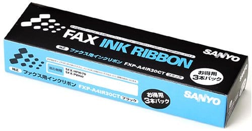 SANYO 普通紙ファクシミリ用インクリボン 黒 3本パック FXP-A4IR30CT