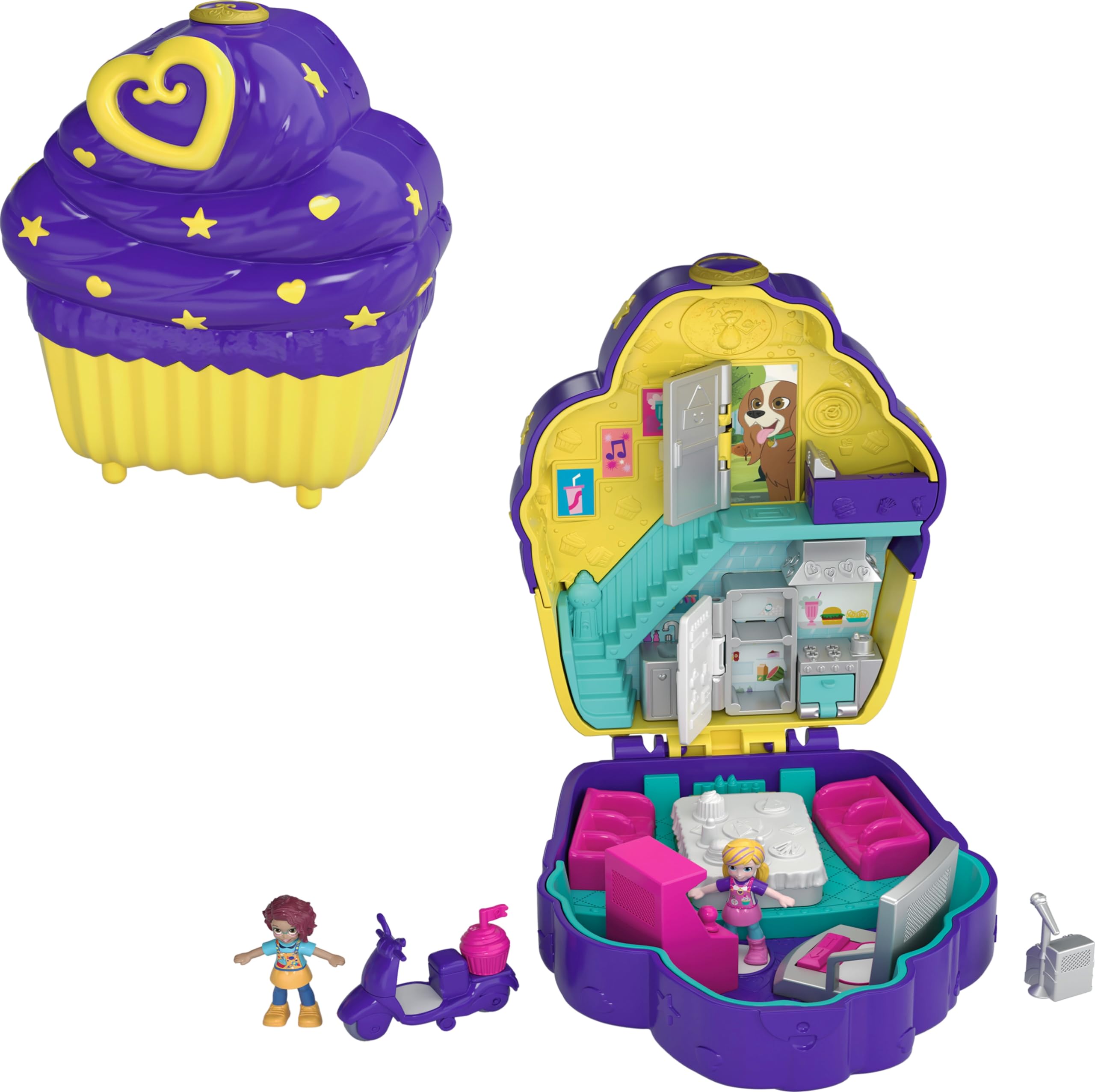 Polly Pocket FRY36 World Cupcake Compact Playset