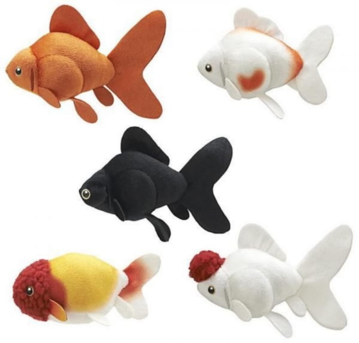 奇譚クラブ かわいい かわいい ぬいぐるみ 金魚 × 全5種セット フルコンプ ガチャガチャ カプセルトイ
