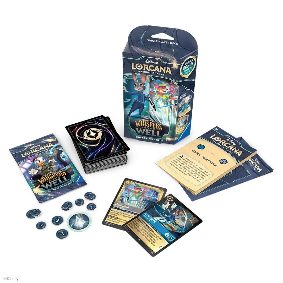 Rakuten - Ravensburger ディズニー ロルカナ TCG:ささやきを込めたシングルプレイヤーデッキ - サファイア&スチール - 魅力的なゲームプレイ - 200以上のオリジナルディズニーアートワーク - 対象年齢8歳以上。