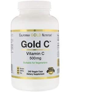 California Gold Nutrition Gold C 500mg California Gold Nutrition（カリフォルニアゴールドニュートリション） Gold C（ゴールドC） のビタミンCは、USPグレードのL-アスコルビン酸です。3回の品質検査を行い、厳格な品質基準を満たしていることを確認しています。 California Gold Nutrition（カリフォルニアゴールドニュートリション） Gold C（ゴールドC） 500mg USPグレードのビタミンCを使用 ヴィーガン、ベジタリアンの方にもおすすめ 不使用成分：グルテン、遺伝子組み換え原料、大豆 第三者機関によって監査された現行適正製造基準（cGMP）登録（認定）施設で製造されています.