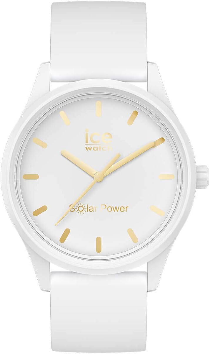 正規代理店 [Ice-watch] アイスウォッチ 腕時計 時計 太陽電池 メンズ ユニセックス 020301 ソーラー パワー ICE solar power ホワイト ゴールド ミディアム [ホワイトゴールド] [ミディアム]