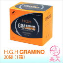 　グラントイーワンズ HGH　GRAMINO エイチ・ジー・エイチ　グラミノ　20袋 GRAMINO（グラミノ）は、たんぱく質を構成する 『基本部品』ともいえるアミノ酸を主成分とした粉末タイプのベストバランスアミノ酸サプリメントです。 Information 商品説明 名称 グラントイーワンズ HGH　GRAMINO エイチ・ジー・エイチ　グラミノ　20袋 商品区分 食品 生産国 日本製 内容量 13g&times;20袋 賞味期限 外箱に記載 保存方法 直射日光を避け、常温もしくは冷蔵保存 原材料/ 商品内容 オレンジ濃縮果汁、デキストリン、食物繊維、食塩、乾燥赤ブドウ果実エキス、トレハロース、L-グルタミン、 L-アルギニン、 L-リジン塩酸塩、クエン酸、香料、甘味料（スクラロース）、ビタミンC、L-トリプトファン、 L-フェニルアラニン、抽出カロチン、 ニコチン酸アミド、ビタミンB2、ビタミンB6※成分表示はメーカーより予告なく変更される場合が御座いますが、お届けする商品がメーカーより一番新しく入荷している商品となります。 商品説明 「アミノ酸」は、素肌とカラダの元気に重要な役割を果たしています。 人間のカラダは水分を除いた1/3が たんぱく質でできています。 GRAMINO（グラミノ）は、このたんぱく質を構成する 『基本部品』ともいえるアミノ酸を主成分とした 粉末タイプのベストバランスアミノ酸サプリメントです。 独自の配合バランスによって、 さっぱりと飲みやすいオレンジ風味に仕上げました。 召し上がり方 1包を少量（100ml）の水またはぬるま湯に溶かして、1日1〜3袋を目安にお召し上がりください。 ご注意 ・吸湿しやすいので、開封後は、なるべく早くお召し上がりください。 ・乳幼児の手の届かない所に保管してください。 メーカー 株式会社グラント・イーワンズ