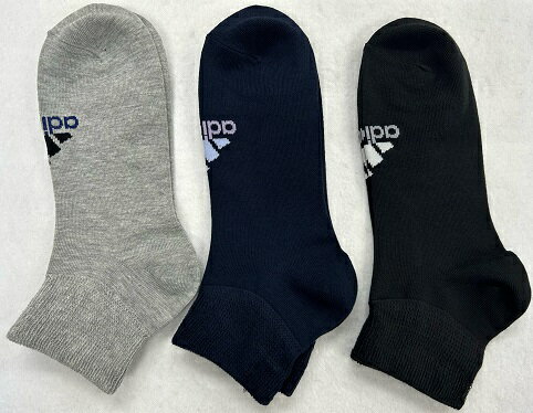 【アウトレット】メンズアデイダスソックス adidas 3足組靴下 DEO消臭 破れにくい 24cm～26cm 26cm～28cm 送料無料のサムネイル