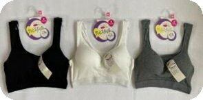 レディース　リブハーフトップブラ（丸編み）（こちらの商品は取り寄せとなりますのでお届け迄に7日程度かかります。）