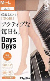 アクテイブな毎日も キレイなノンラン編みストッキング 3足組